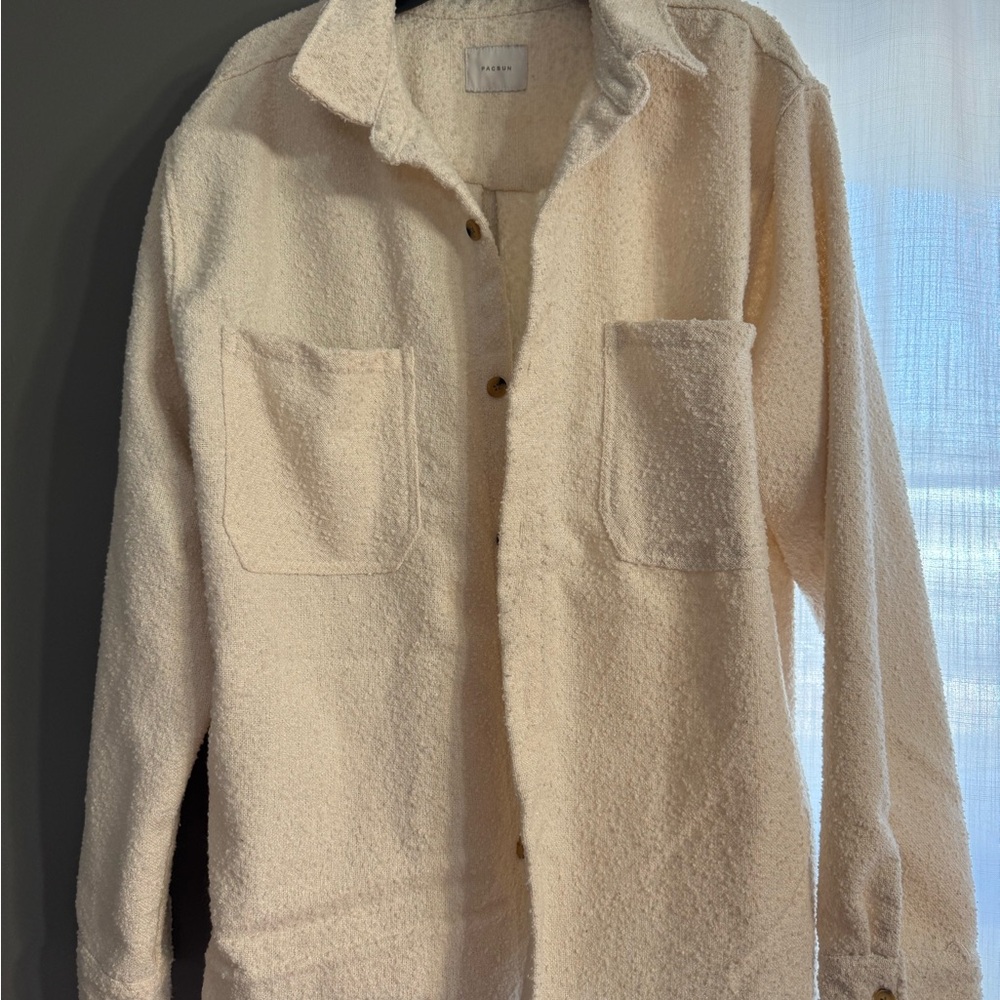 PacSun Off-White Textured Jacket